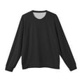 thumbnail image 6 of Men's Round Neck Long Sleeve Ribbed Knit Pullover, Sweater for Cold Weather, Indoor Warmth and Everyday Essentials,Black,3XL, 6 of 7