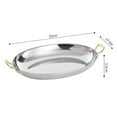 thumbnail image 5 of Paella pan made of stainless steel, with double handle, non-stick omelette pan for grill, gas stove, electric stove and induction, 5 of 7