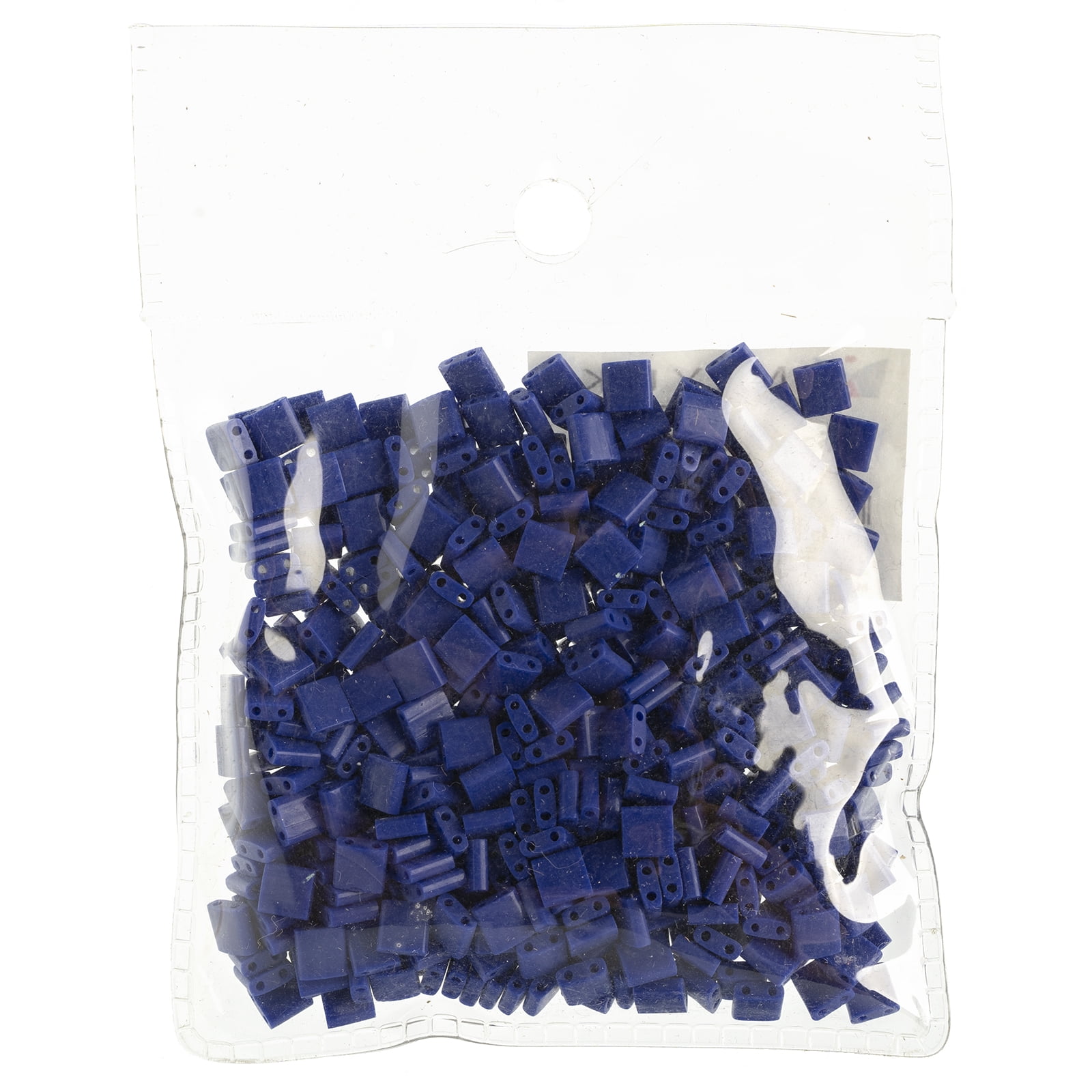Miyuki 5x5mm TL-414 Royal Blue Opaque Luster Tila Glass Square Beads 50 Grams