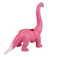 thumbnail image 4 of Mini bonsái suculento para decoración del hogar y la oficina Adorable maceta de cactus con forma de dinosaurio rosa, 4 of 8