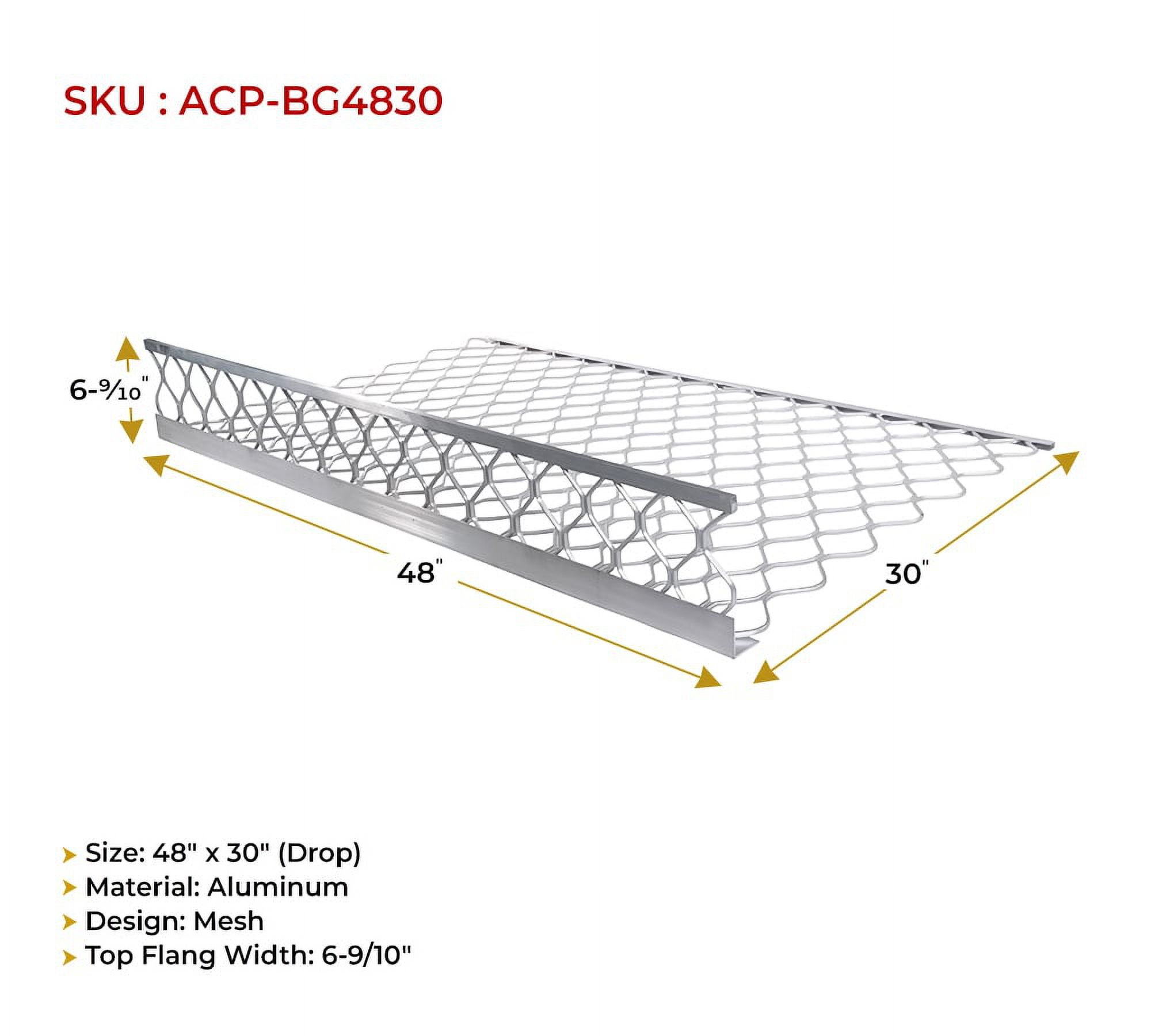 10 Pack 48"x30" (Drop) Aluminum Mesh Brick Guard Corner Protector - L Shape Mesh Edge Guard Corrosion Resistant