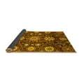 thumbnail image 2 of Ahgly Company Indoor Round Oriental Yellow Modern Area Rugs, 8' Round, 2 of 4