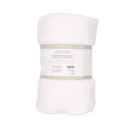 Shason Textile 1.5 Yard Cut Plush Coral Fleece Fabric, White, 54 Wide for Sewing & Crafts