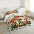 thumbnail image 3 of Castle Fairy Red Mushroom Boy Girl Bedding Comforter Set 2pcs,Chic Floral Daisy Twin Comforter Sets Microfiber,Botanical Plants Breathable Bedding Set,Ultra Soft Home Decor,Reversible, 3 of 8
