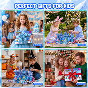 150PCS Snow Castle Magnetic Blocks for Kids Ages 3-12, Magnetic Building Cubes STEM Building Blocks Set with Strong Magnets, Magnetic Toys Educational Construction Set for Boys Girls