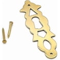 thumbnail image 2 of Lock Keyhole Cover Plate Chippendale Keyhole Cover Plate Antique Colonial Keyhole Cover Plate 2-5/8 High Lock Escutcheon Great For China Closets Hu, 2 of 2