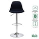 thumbnail image 2 of Banco Silla De Comedor Giratorio Respaldo Set 2pzs Cafeteria negro 1, 2 of 7