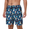 thumbnail image 2 of Uemuo Ice blue old man cute winter Pattern Mens Swim Trunks Quick Dry Board Shorts with Mesh Lining, Stretch Beach Shorts Quick Dry No-Chafing Board Shorts-, 2 of 9