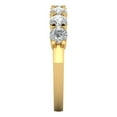 thumbnail image 3 of 1.19 ctw Wedding Band for Women - 18K Yellow Gold Simulated Diamond Stackable Eternity Ring, 3 of 7