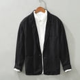 thumbnail image 2 of toraway Blazers Mens Low Men's Solid Color Long Sleeve Two Button Coat Lapel Pocket with Buttons XL, 2 of 4
