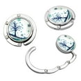 thumbnail image 4 of Foldable Purse Hook Floding Handbag Hanger Bling Rhinestone Bag Holder for Table Desk 1 PCS , (14#, 4 of 9