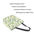 thumbnail image 3 of FORMRS Womens Canvas Tote Bag with Zipper Inner Pocket Shoulder Handbag, Olive Leaf, 3 of 7