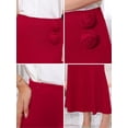 thumbnail image 5 of DARING DIVA Women's Formal Long Cocktail Bodycon Fishtail Maxi Skirts Small Red, 5 of 6