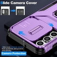 thumbnail image 4 of Funda para GANGXUN Samsung Galaxy A16 - Soporte metálico, Función magnética, Morado, 4 of 5