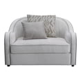 thumbnail image 2 of ACME Chaise Mahler avec 2 Coussins en Tissu Lin Beige, 2 of 6