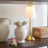 Home Decor Collection Sterling & Noble Home Ruffle Shaped off-White ...