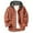 #Orange, variant on DPTALR Men's Vintage Patchwork Plaid Shirt Hooded Button Long Sleeve Casual,Orange,Big and Tall Man XXL