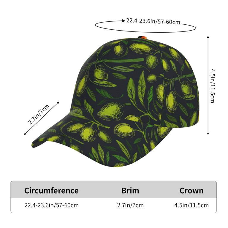 Daiia Green Branch Olive print Baseball Cap Men Women Golf  display picture 3
