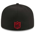 thumbnail image 4 of Men's New Era Black Atlanta Falcons  Main Patch 59FIFTY Fitted Hat, 4 of 6