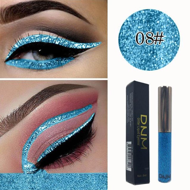 Eyeliner Brillo Metálico Brillo de Ojos Líquida Brillo de Cejas Impermeable Faciales Arte para Fiestas Festival - 5 5 Salvador Dali brillo de sombra de ojos líquido