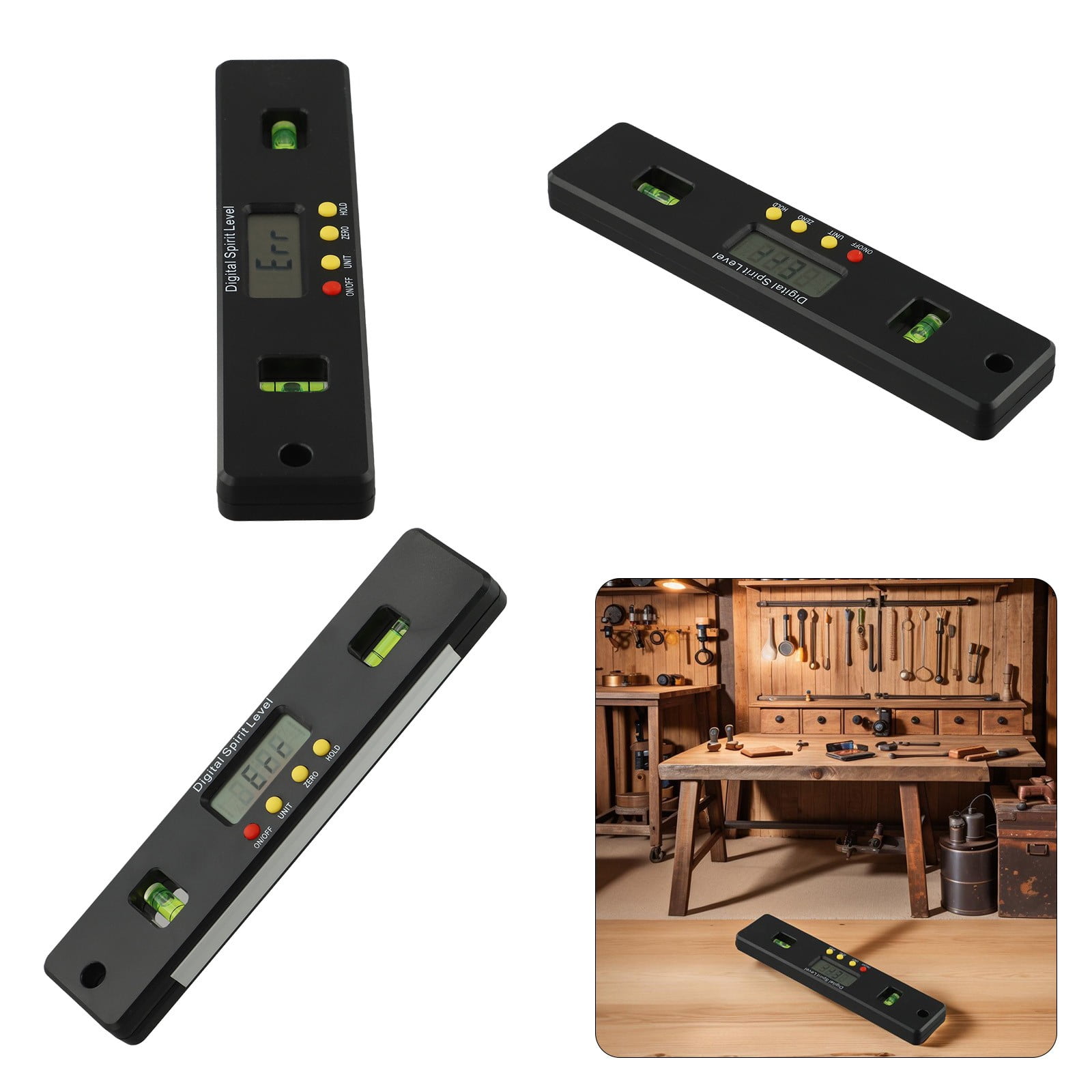 Essential Tool Magnetic Base Digital Level Protractor 100150200Mm Available Now