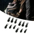 thumbnail image 3 of 12 Pcs Zipper Head, Universal Zipper Pull Replacement Slider Sewing Fix Repair Part Simple Disassemble Quick Install Open End Zippers for Jackets Luggage Bags, 3 of 7