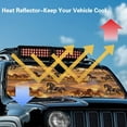thumbnail image 5 of Uorisanigo Windshield Sun Shade for Jeep Wrangler JL JLU 2018-2025 Jeep Gladiator Western Horse Front Window Sunshade for Wrangler JL/Gladiator Sun Visor Summer Must Have Car Accessories, 5 of 7