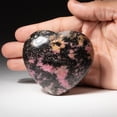 thumbnail image 2 of Polished Imperial Rhodonite Heart from Madagascar (300 grams), 2 of 4