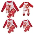 thumbnail image 1 of Ensemble de Pyjamas de Noël pour la Famille Renne Haut à Manches Longues Pantalon Flocon de Neige, 1 of 6
