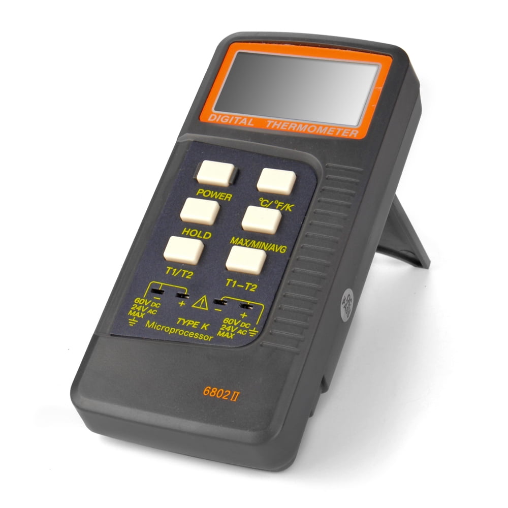 Digital Dual Channel Thermometer 2 KType Thermocouple with Sensor Test