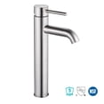 thumbnail image 3 of Aquaterior Single Handle Vessel Sink Faucet 14 inch Tall Bathroom Sink Faucet Hot and Cold Water Mixer Brass Body Single Hole Faucet Brushed Nickel (CUPC NSF CEC) Aquaterior Modern, 3 of 11