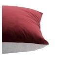 thumbnail image 3 of Renwil Bohemian Chic Scarlet Velvet Throw Pillow in Burgundy Red, 3 of 3