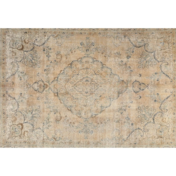 Ahgly Company Indoor Rectangle Traditional Brown Persian Area Rugs, 2' x 4'