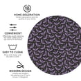 thumbnail image 3 of Pofeuu Bat Purple Print Coasters for Drinks, 4Pack PU Leather Coasters, Bar Drink Coasters for Tabletop Protection, Furniture from Damage-Round Shape, 3 of 6