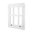 thumbnail image 3 of Puerta con solapa para gatos Fernando suministros para mascotas puerta de gato interiores y exteriores Blanco, 3 of 8