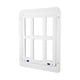 thumbnail image 3 of Puerta con puerta para gatos, puerta para mascotas para perros, para interior y exterior, puerta con mosquitera. Blanco, 3 of 9