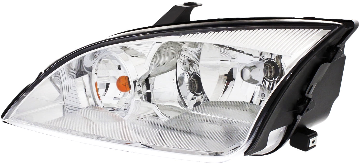 Headlight Compatible With 2005-2007 Ford Focus Left Driver Halogen With bulb(s)