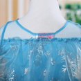 thumbnail image 4 of Vestido de princesa de hielo para niñas pequeñas, de malla, con estampado de copos de nieve, de manga larga, para cosplay y actuación en el escenario., 4 of 7