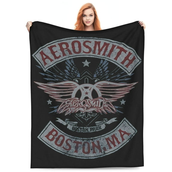Aerosmith Boston Pride Flannel Blanket Funny Ultra-Soft Micro Warm Throw Blanket Fleece Blanket Interesting Gift 60"X50"