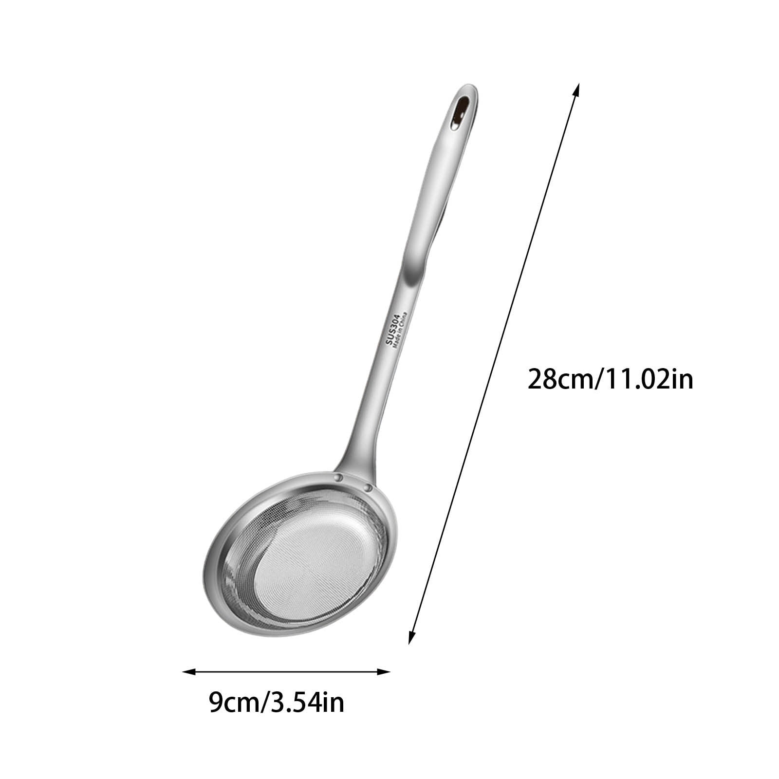 Lksixu Passoire en Acier Inoxydable 304, Séparateur d'Huile Multifonctionnel pour Cuisine, Écumoire à Mousse, Filtration d'Huile de Pêche, Gadgets de Cuisine