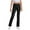 Black, variant on Pants for Teens Y2K Children's Elastic Waist Straight Pants Solid Color Wide Leg Loose Fit Full Length Casual Trousers with Pockets