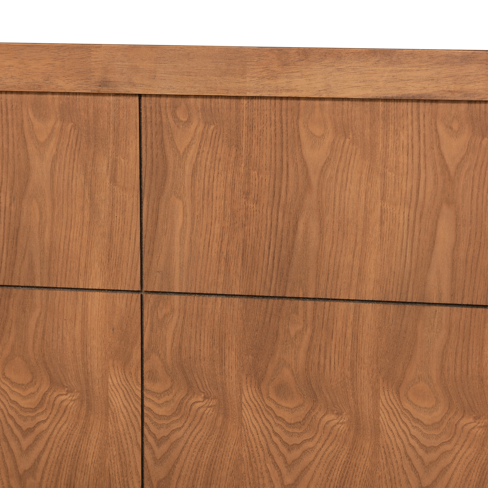 Baxton Studio Rin Modern Engineered Wood Platform Bed, Twin, Walnut Brown