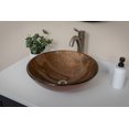 thumbnail image 4 of Eden Bath EB-GS75 1.75 in. Round Glass Vessel Sink, Speckled Bronze, 4 of 14