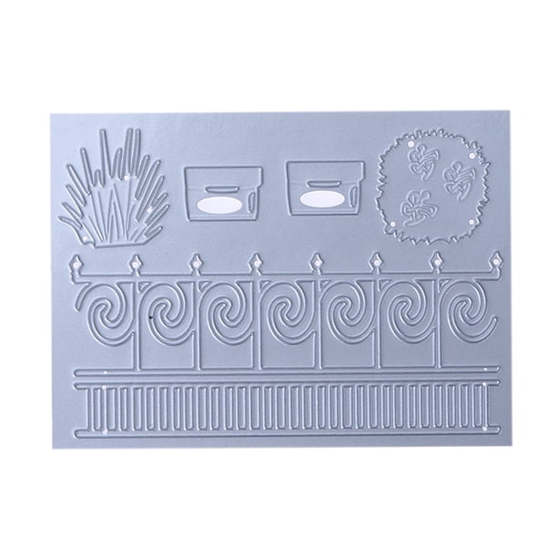 Cuadros Decorativos Metal acero hierba flor jardín valla troquelado plantilla para DIY Scrapbook-153111 Ndcxsfigh Nuevos Originales
