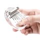 thumbnail image 1 of Piano de pulgar Irfora Mini Kalimba 8 teclas Cristal transparente Acrílico Pulgar Piano Ajuste para niños Adultos Principiantes Profesisonals Irfora Piano de pulgar, 1 of 3