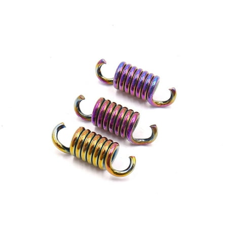 Swivel Exhaust Springs - 3pcs Multicolor Scooter Motorcycle Exhaust Muffler Pipe Swivel Spring for RS