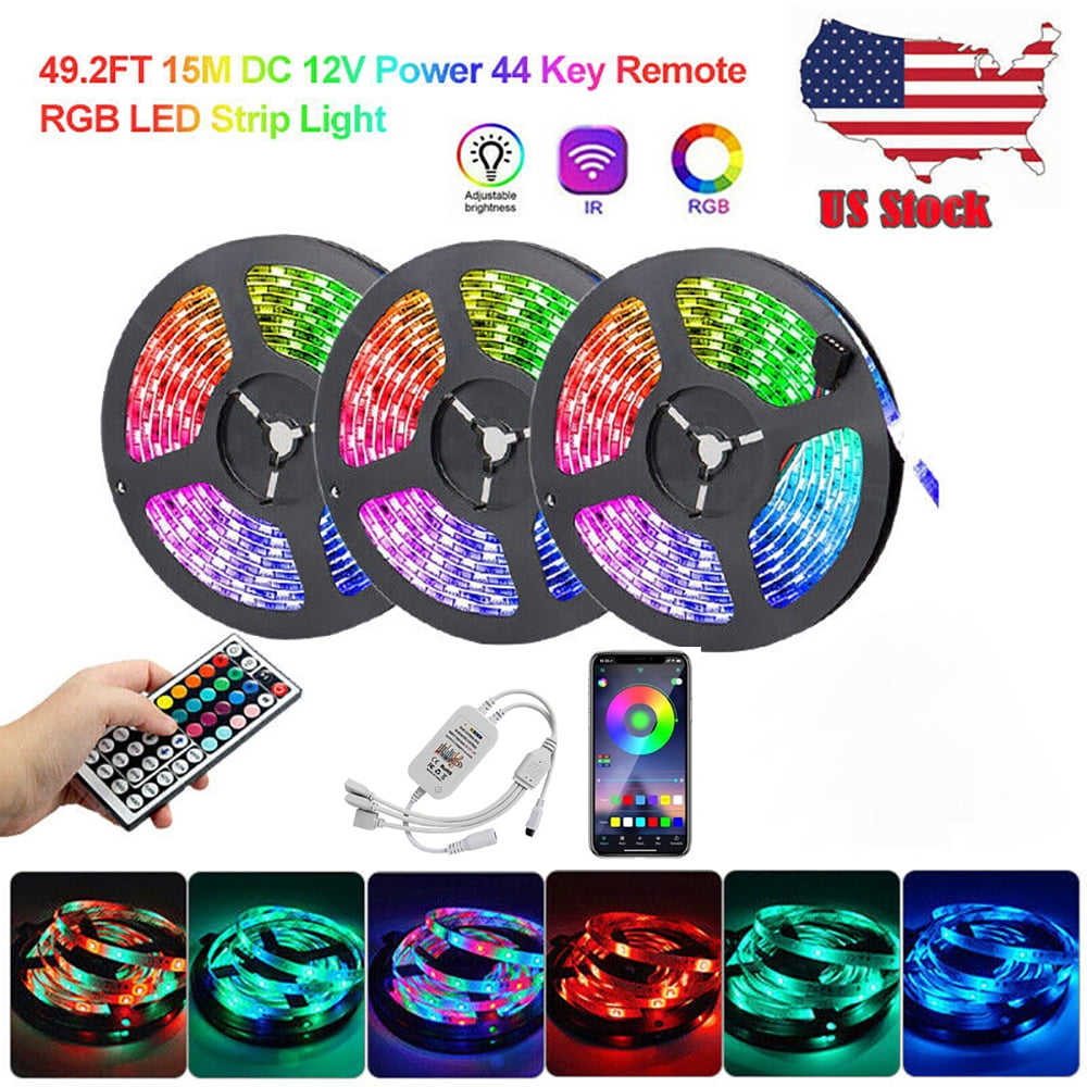 50FT LED Strip Lights, Smart APP Control with Remote Music Sync LED