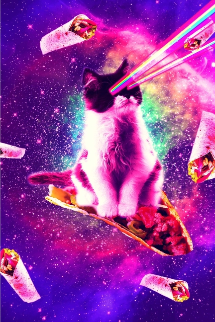 Outer Space Taco Cat - Rainbow Laser 