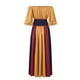 thumbnail image 4 of Womens Halloween Costumes 2024 Cosplay Gothic Dresses Women's Fashion Retro Collision Slim Flying Sleeve Big Hem Dress One Shoulder Dresses, 4 of 4