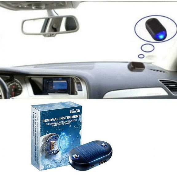 Solar Powered Fake Car Alarm Light - 2" Anti-Theft LED Blinking Security Light with USB Charging (Weatherproof Vehicle Deterrent)